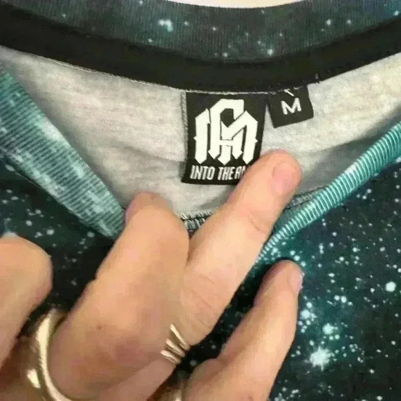 EDM RAVE INTO THE AM GALAXY SHIRT MEDIUM - Picture 2 of 4